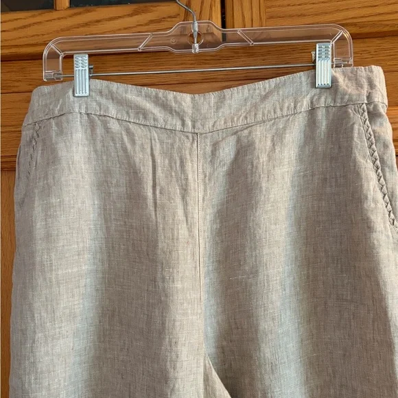 Cynthia Rowley Tan Linen Pants size XL - Picture 3 of 9